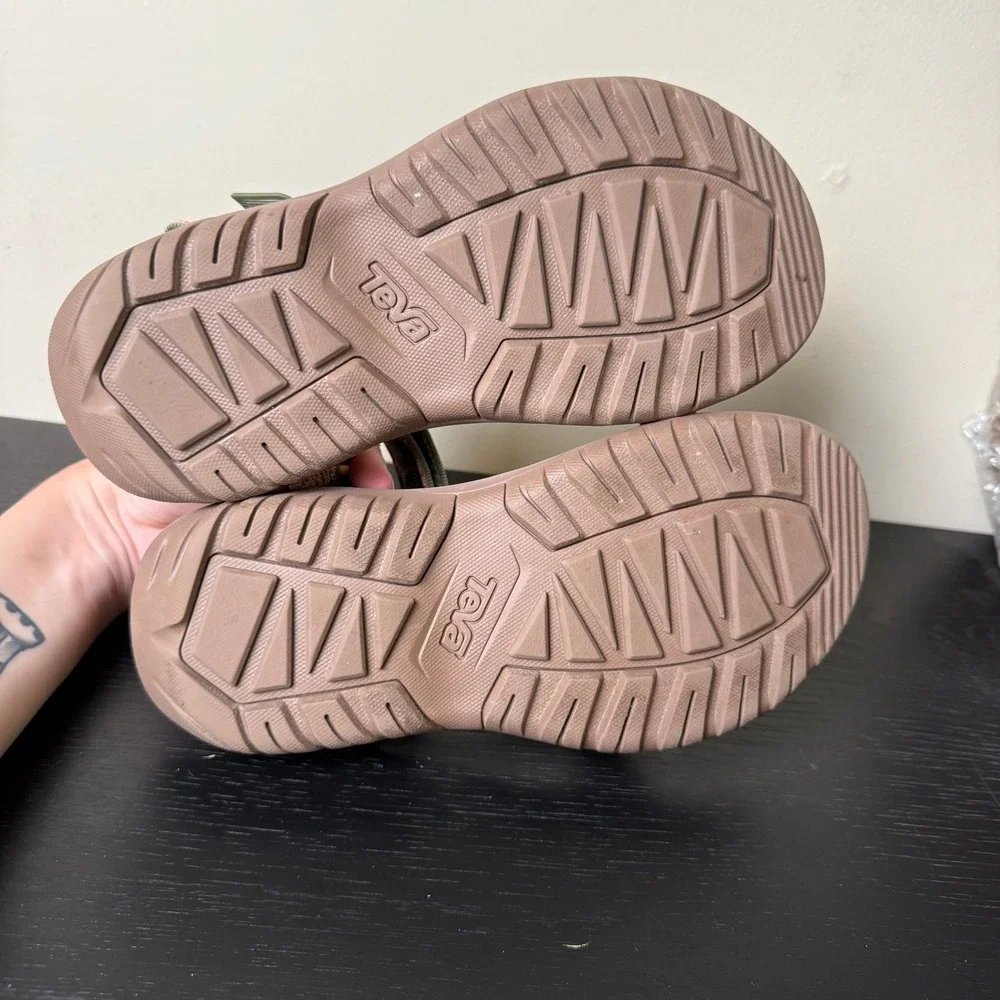 Teva Hurricane XLT2 Sandals Sage Green Pink Geometric Sport Hiking Womens 8